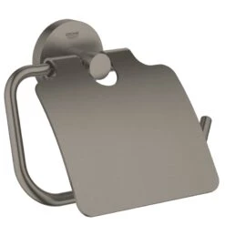 Grohe Essentials Toilet Roll Holder - Brushed Hard Graphite