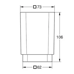 Grohe Selection Cube Glass - Clear -Home Bathroom grohe selection cube glass clear 40783000 2