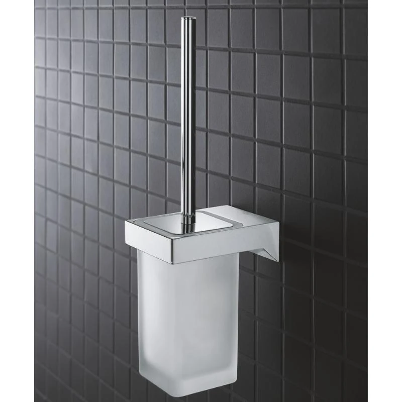 Grohe Selection Cube Toilet Brush Set - Chrome 4 Grohe Selection Cube Toilet Brush Set - Chrome - Image 2