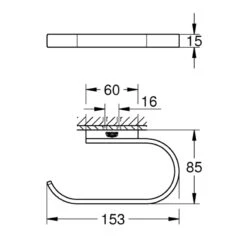 Grohe Selection Toilet Roll Holder - Brushed Warm Sunset -Home Bathroom grohe selection toilet roll holder brushed warm s 41068dl0 2