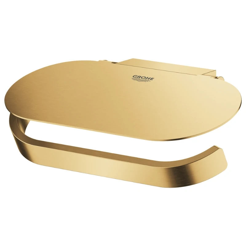 Grohe Selection Toilet Roll Holder With Cover - Brushed Cool Sunrise 4 Grohe Selection Toilet Roll Holder With Cover - Brushed Cool Sunrise - Image 2