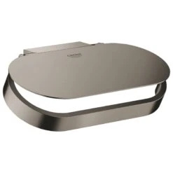 Grohe Selection Toilet Roll Holder With Cover- Brushed Hard Graphite