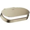 Grohe Selection Toilet Roll Holder With Cover - Brushed Nickel