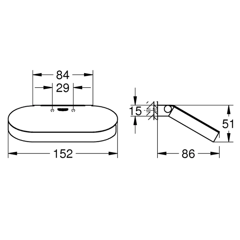 Grohe Selection Toilet Roll Holder With Cover - Brushed Nickel 5 Grohe Selection Toilet Roll Holder With Cover - Brushed Nickel - Image 3