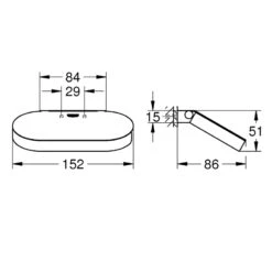 Grohe Selection Toilet Roll Holder With Cover - Cool Sunrise -Home Bathroom grohe selection toilet roll holder with cover cool sunrise 41069gl0 2