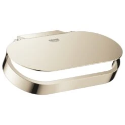 Grohe Selection Toilet Roll Holder With Cover - Polished Nickel