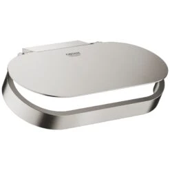 Grohe Selection Toilet Roll Holder With Cover - Supersteel