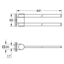 Grohe Selection Towel Holder - Pivotable - Brushed Nickel 7 Grohe Selection Towel Holder - Pivotable - Brushed Nickel -Home Bathroom grohe selection towel holder pivotable brushed nickel 41063en0 2
