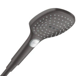 Hansgrohe Raindance Select E 120 3 Spray Shower Head - Brushed Black Chrome