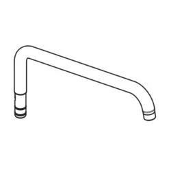 Hansgrohe Shower Arm - 400mm - Chrome