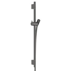 Hansgrohe Unica Shower Rail S Puro - 65cm With Shower Hose - Brushed Black Chrome