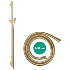 Hansgrohe Unica Shower Rail S Puro - 90cm With Shower Hose - Brushed Bronze -Home Bathroom hansgrohe unica shower rail s puro 90 cm with shower hose brushed bronze 28631140 1