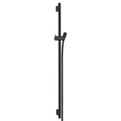 Hansgrohe Unica Shower Rail S Puro - 90cm With Shower Hose - Matt Black