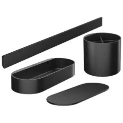 Hansgrohe WallStoris Bathroom Bundle - Matt Black