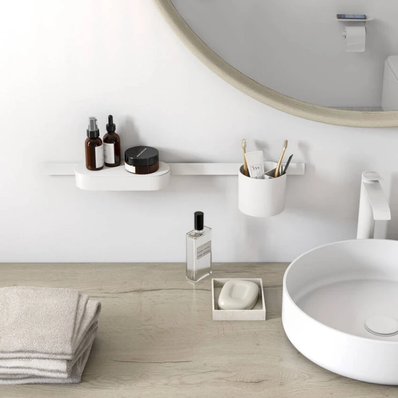 Hansgrohe WallStoris Bathroom Bundle - Matt White 4 Hansgrohe WallStoris Bathroom Bundle - Matt White - Image 2