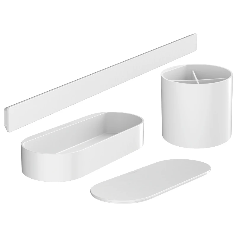Hansgrohe WallStoris Bathroom Bundle - Matt White 3 Hansgrohe WallStoris Bathroom Bundle - Matt White