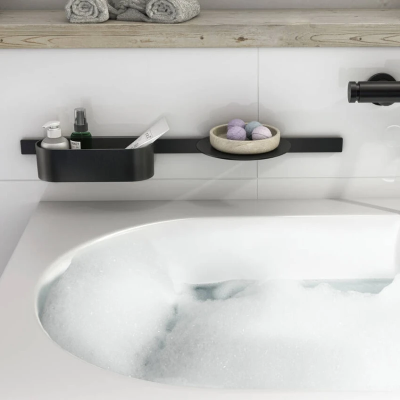 Hansgrohe WallStoris Bathtub Bundle - Matt Black 4 Hansgrohe WallStoris Bathtub Bundle - Matt Black - Image 2