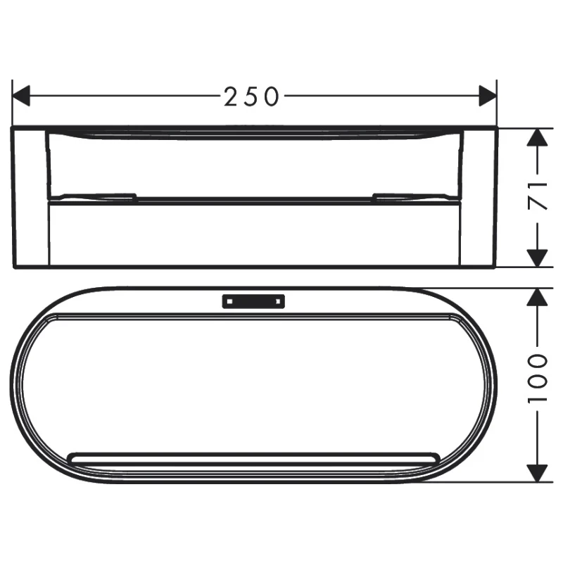 Hansgrohe WallStoris Deep Storage Basket - Matt Black 5 Hansgrohe WallStoris Deep Storage Basket - Matt Black - Image 3