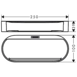 Hansgrohe WallStoris Storage Basket - Matt White -Home Bathroom hansgrohe wallstoris storage basket matt white 27913700 2