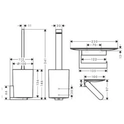 Hansgrohe WallStoris Toilet Bundle - Matt Black 7 Hansgrohe WallStoris Toilet Bundle - Matt Black -Home Bathroom hansgrohe wallstoris toilet bundle matt black 27969670 2
