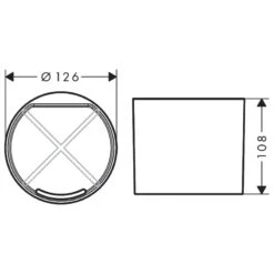 Hansgrohe WallStoris Tumbler - Matt Black -Home Bathroom hansgrohe wallstoris tumbler matt black 27921670 1