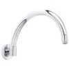 Hudson Reed Curved Wall Mounted Shower Arm - Chrome 2 Hudson Reed Curved Wall Mounted Shower Arm - Chrome -Home Bathroom hudson reed curved wall mounted shower arm chrome arm06