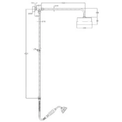 Hudson Reed Luxury Rigid Riser Kit - Chrome 5 Hudson Reed Luxury Rigid Riser Kit - Chrome -Home Bathroom hudson reed luxury rigid riser kit chrome a3606 1