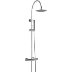 Hudson Reed Luxury Round Thermostatic Bar Mixer Shower - Chrome