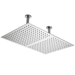 Hudson Reed Rectangular Dual Ceiling Mounted Shower Head - Chrome