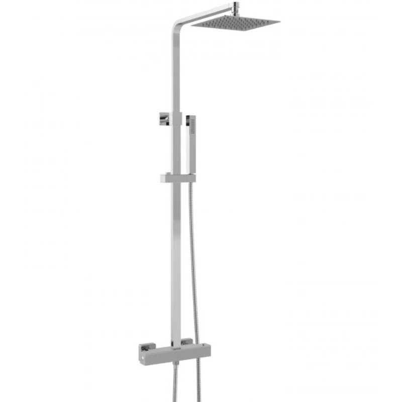 Hudson Reed Square Brass Thermostatic Bar Mixer Shower - Chrome 3 Hudson Reed Square Brass Thermostatic Bar Mixer Shower - Chrome