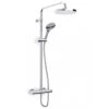 Inta Enzo Dual Outlet Safe Touch Thermostatic Bar Mixer Shower - Chrome