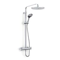 Inta Kiko Deluxe Dual Thermostatic Bar Mixer Shower - Chrome