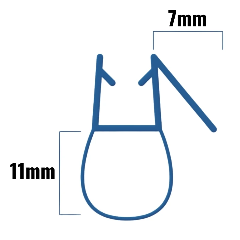 Inventive Creations Aqua Seal - 4-6mm Glass - 11mm - 1900mm Long 4 Inventive Creations Aqua Seal - 4-6mm Glass - 11mm - 1900mm Long - Image 2