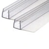 Inventive Creations Back Fins - 4-6mm Glass - 20mm - Pair - 1900mm Long -Home Bathroom inventive creations back fins 4 6mm glass 20mm pair 1900mm long 20bf
