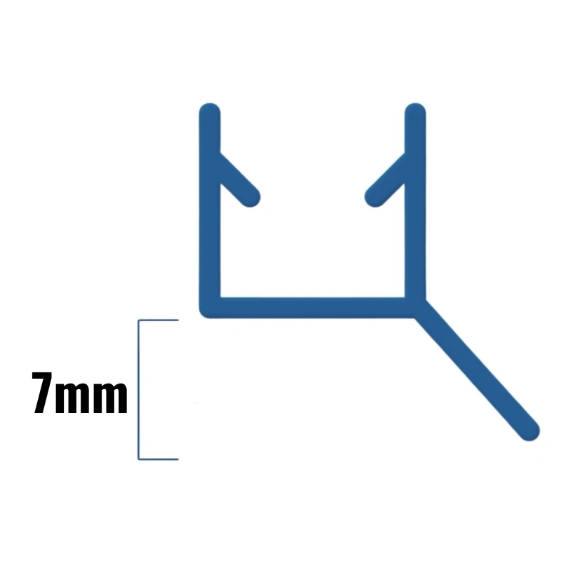 Inventive Creations Bottom Drip Seal - 8mm Glass - 7mm - 1900mm Long 4 Inventive Creations Bottom Drip Seal - 8mm Glass - 7mm - 1900mm Long - Image 2