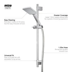 Mira Honesty Fittings Kit - Chrome 9 Mira Honesty Fittings Kit - Chrome -Home Bathroom mira honesty fittings kit chrome 2.1605.284 3