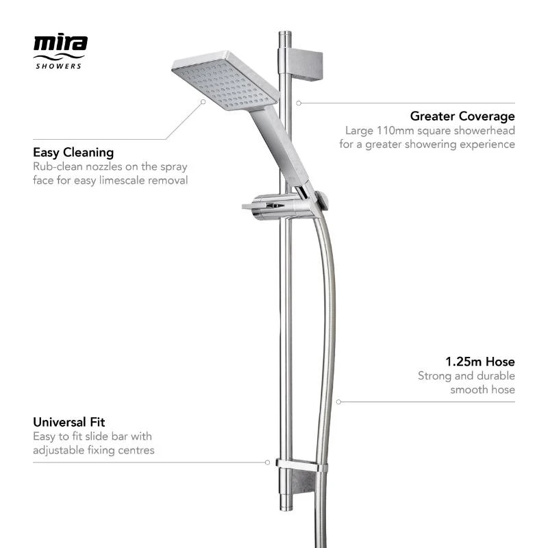 Mira Honesty Fittings Kit - Chrome 6 Mira Honesty Fittings Kit - Chrome - Image 4