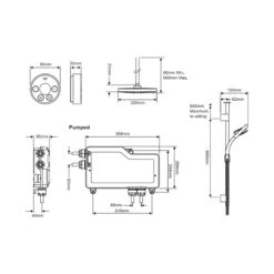 Mira Platinum Dual Ceiling Fed Digital Shower - Pumped -Home Bathroom mira platinum dual ceiling fed pumped 1796.002 3