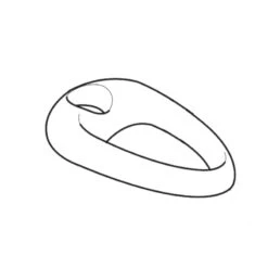 Mira Linesse Shower Hose Retaining Ring - Gold