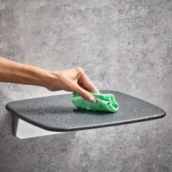 Mira Premium Shower Seat - Dark Grey/chrome 8 Mira Premium Shower Seat - Dark Grey/chrome -Home Bathroom mira premium shower seat dark grey chrome 1731.002 2