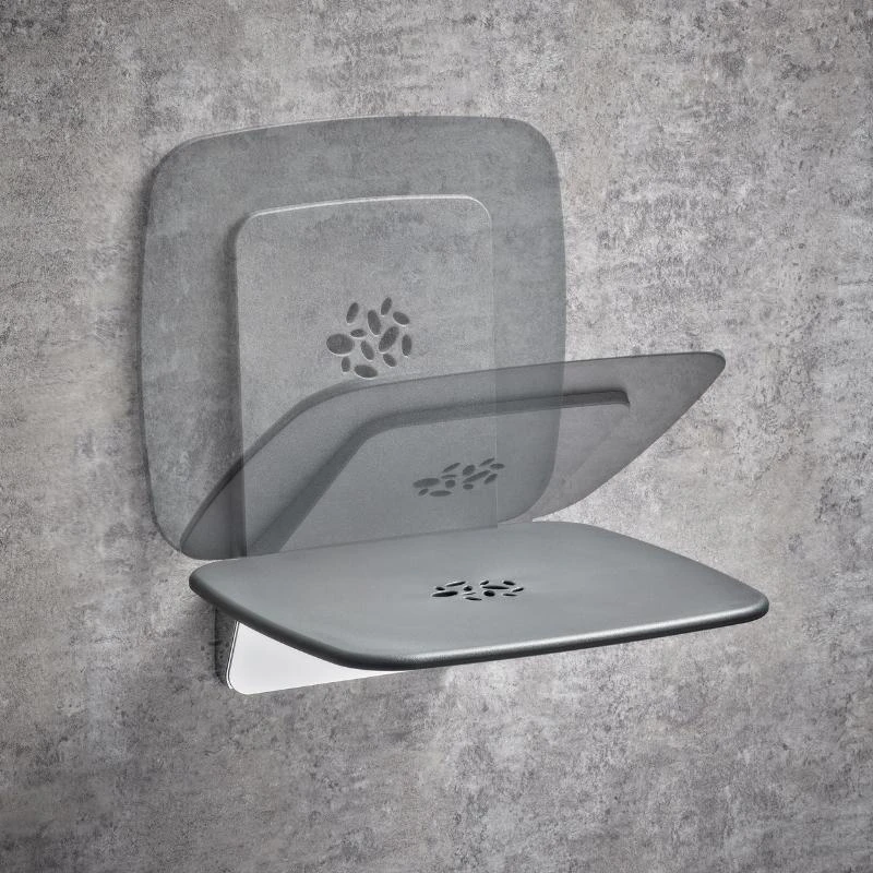 Mira Premium Shower Seat - Dark Grey/chrome 6 Mira Premium Shower Seat - Dark Grey/chrome - Image 4