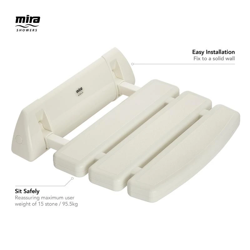 Mira Shower Seat White 6 Mira Shower Seat White - Image 4