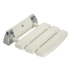 Mira Shower Seat White And Chrome