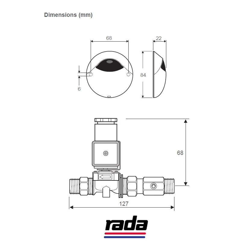 Rada Pulse 122 Urinal Operating System 4 Rada Pulse 122 Urinal Operating System - Image 2