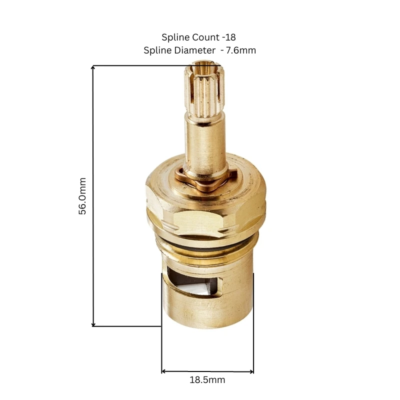 Trevi 1/2" X 1/4 Turn Cartridge - Clockwise Close 4 Trevi 1/2" X 1/4 Turn Cartridge - Clockwise Close - Image 2