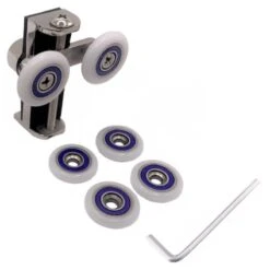 Uniwheel Universal Shower Door Runner (Single) -Home Bathroom uniwheel universal shower door runner pair uni wheel 3